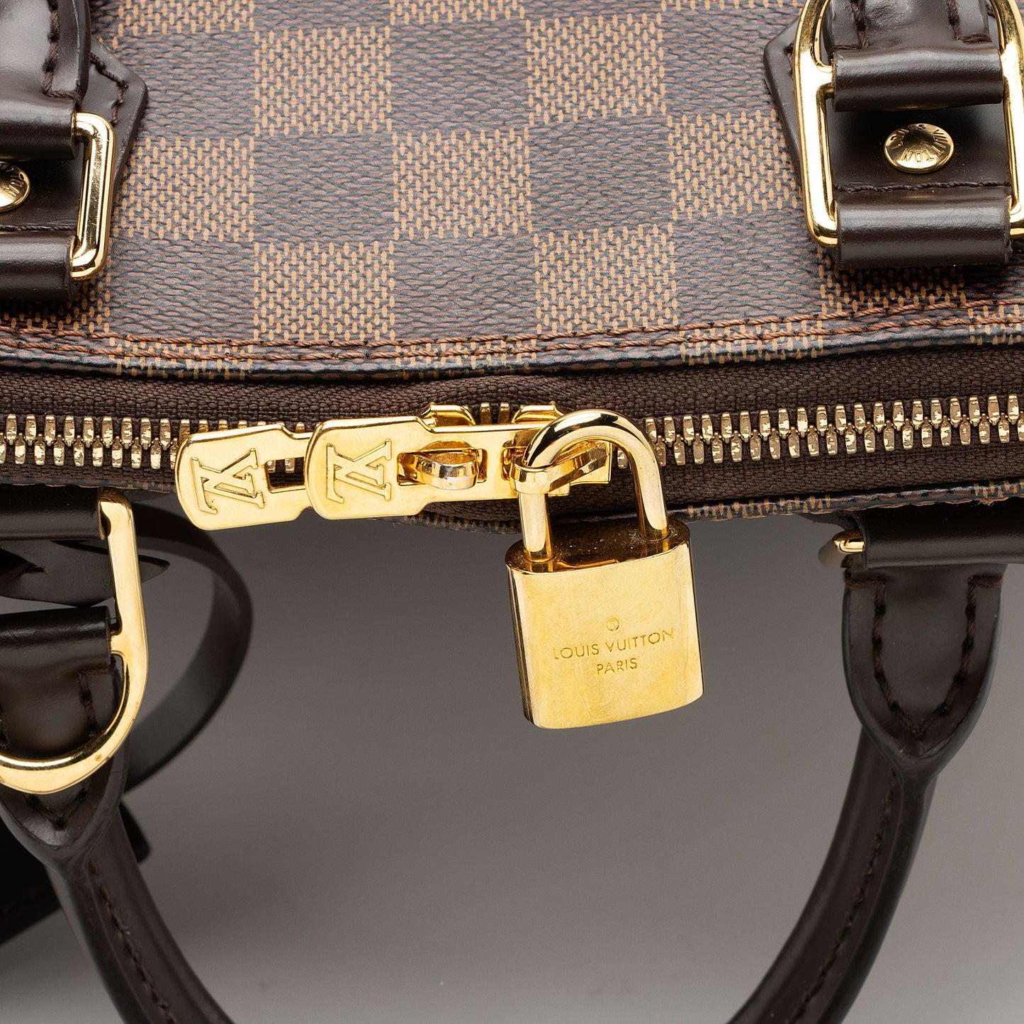 Louis Vuitton Damier Ebene Alma PM Satchel