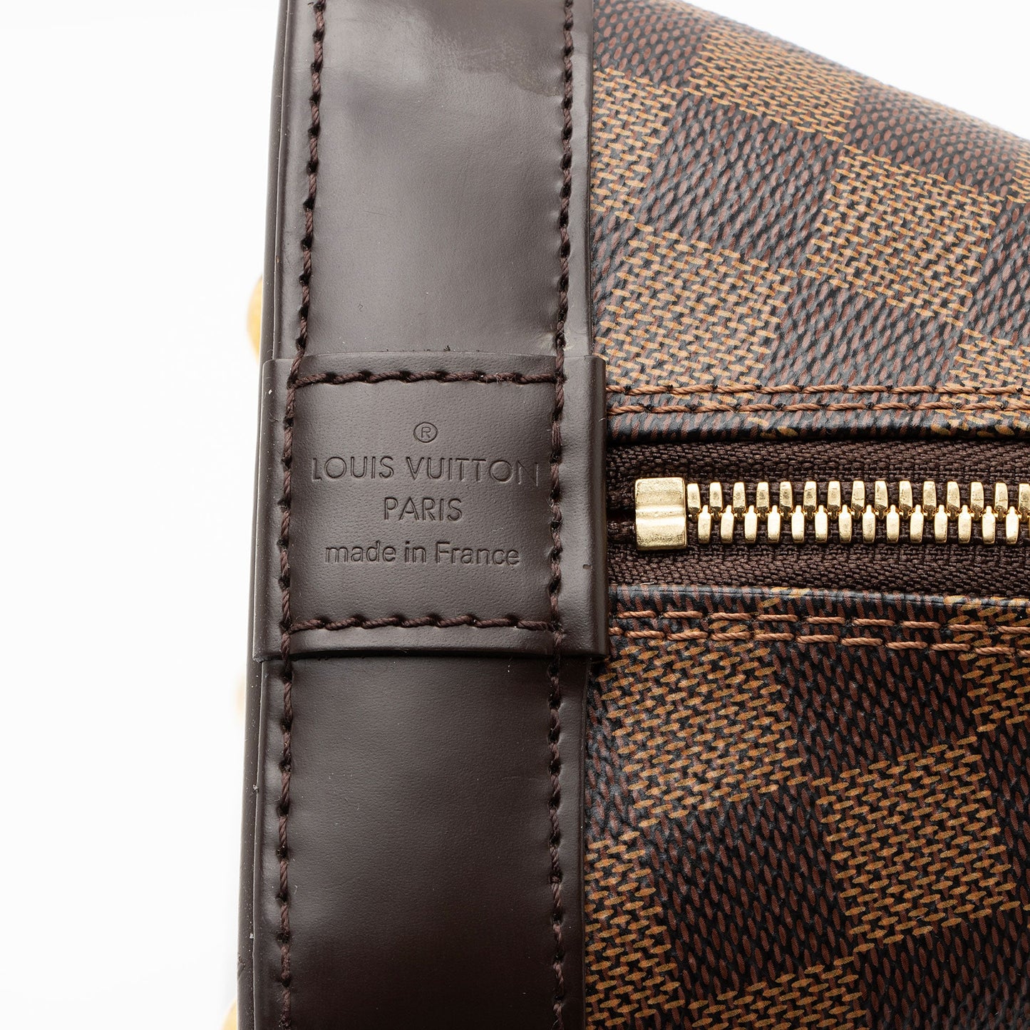 Louis Vuitton Damier Ebene Alma PM Satchel