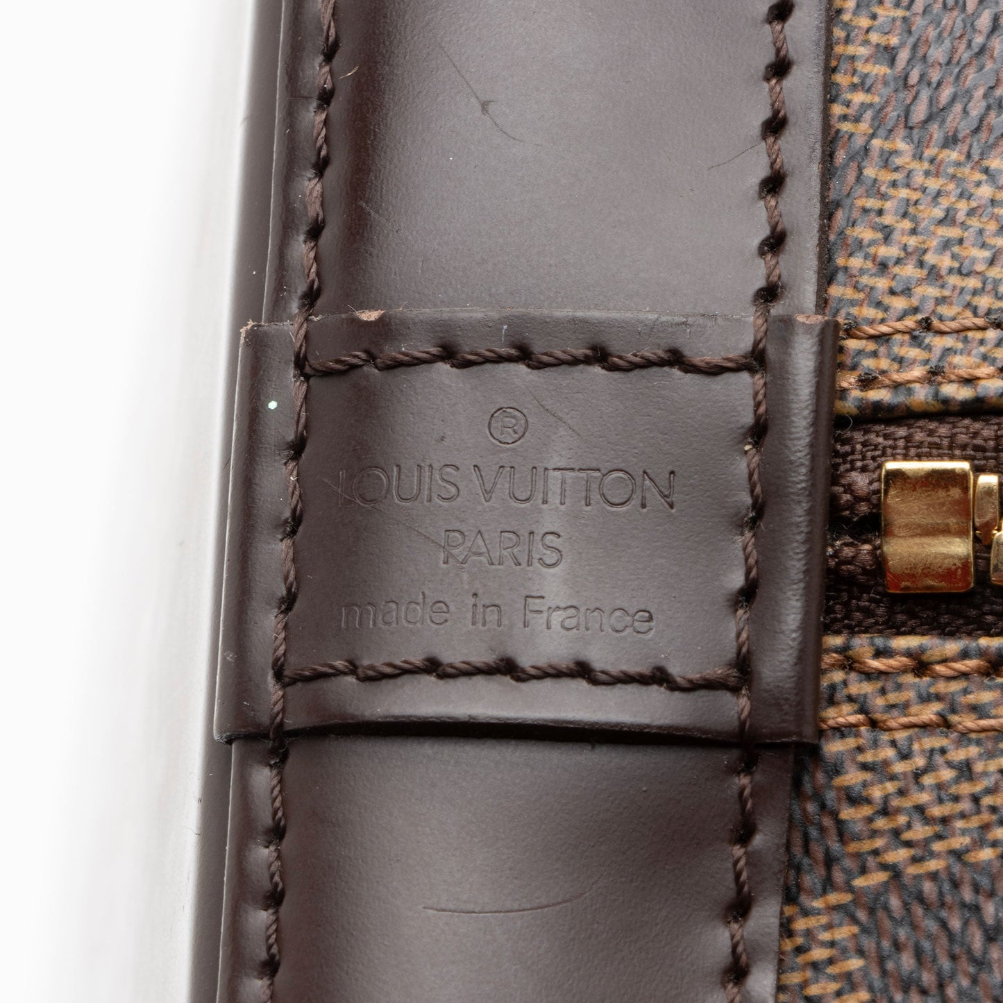 Louis Vuitton Damier Ebene Alma PM Satchel