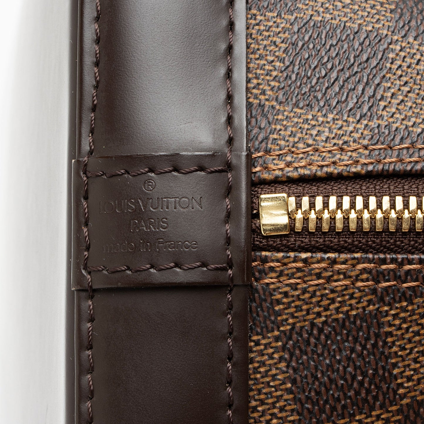 Louis Vuitton Damier Ebene Alma PM Satchel