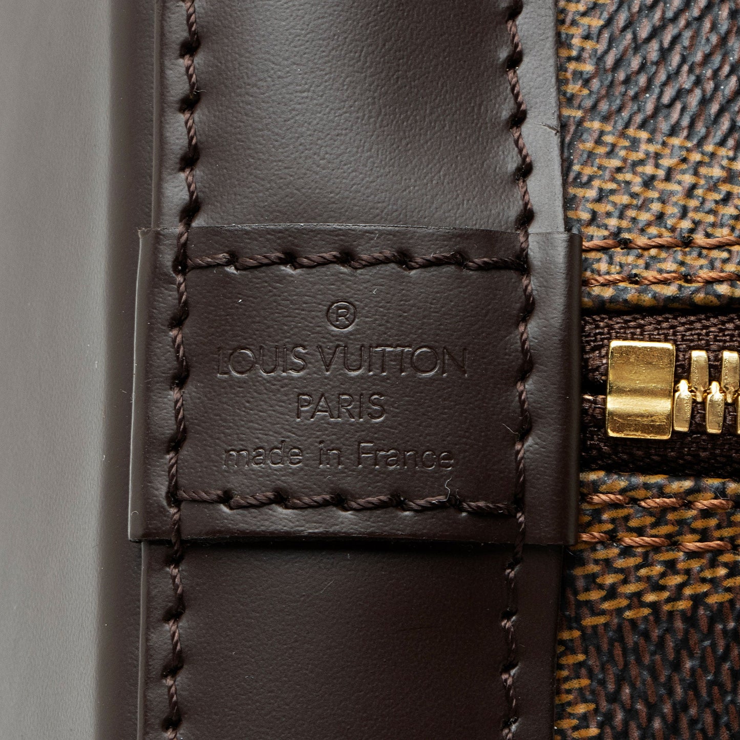 Louis Vuitton Damier Ebene Alma PM Satchel