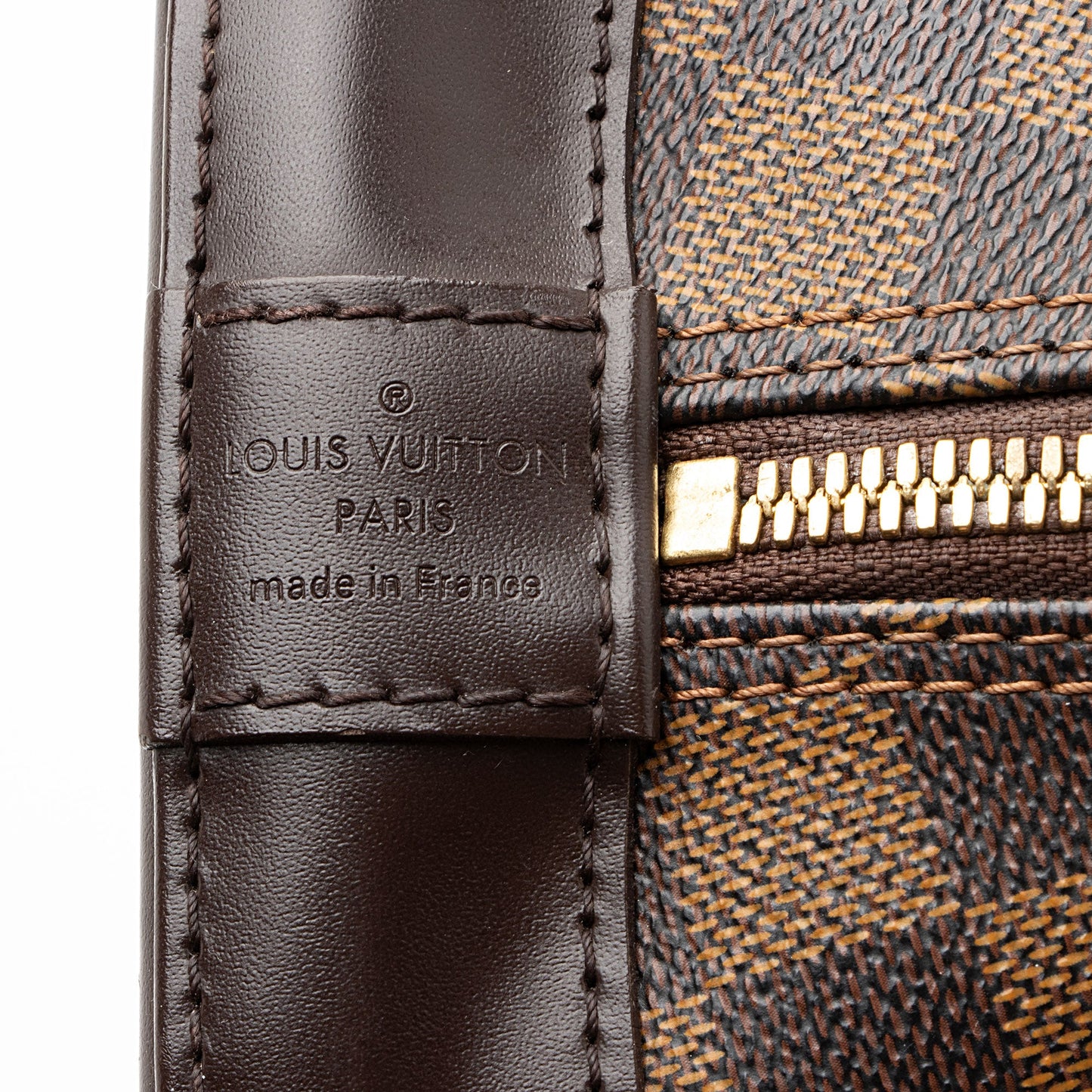 Louis Vuitton Damier Ebene Alma PM Satchel