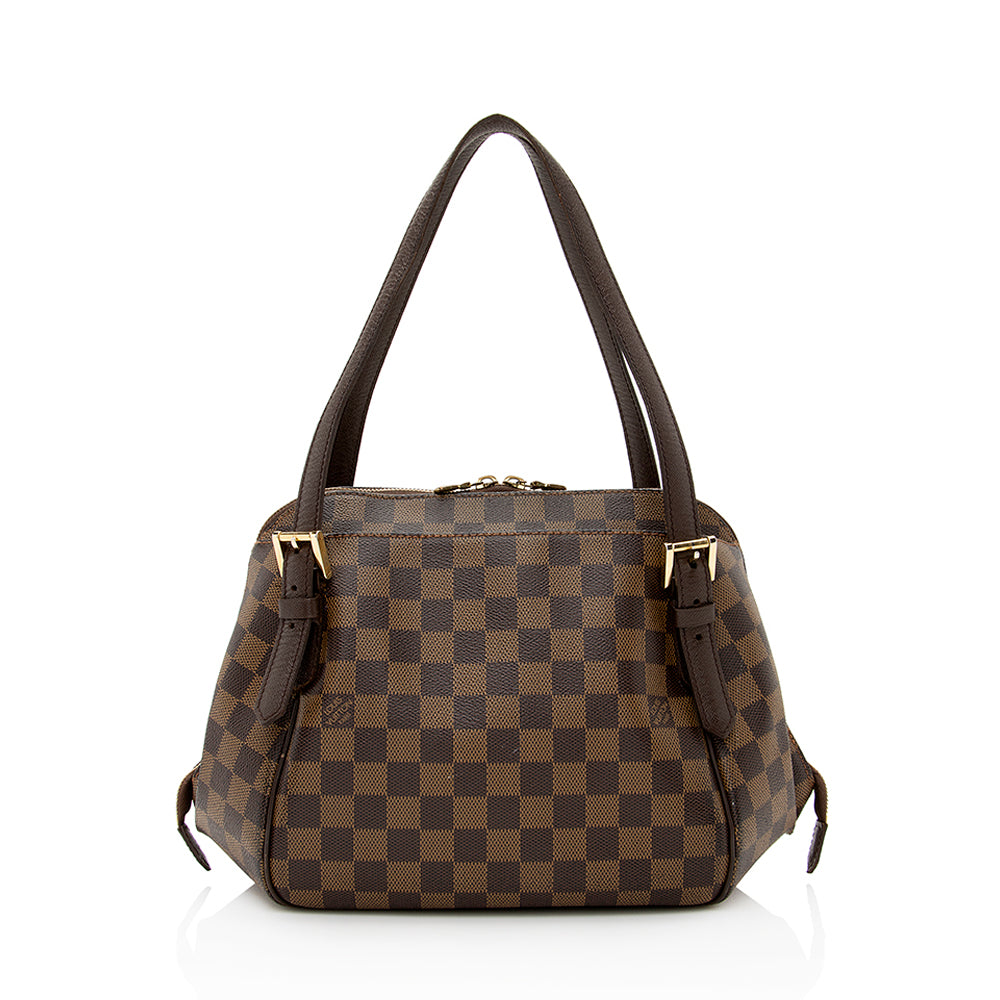 Louis Vuitton Damier Ebene Belem MM Shoulder Bag (SHF-21622)