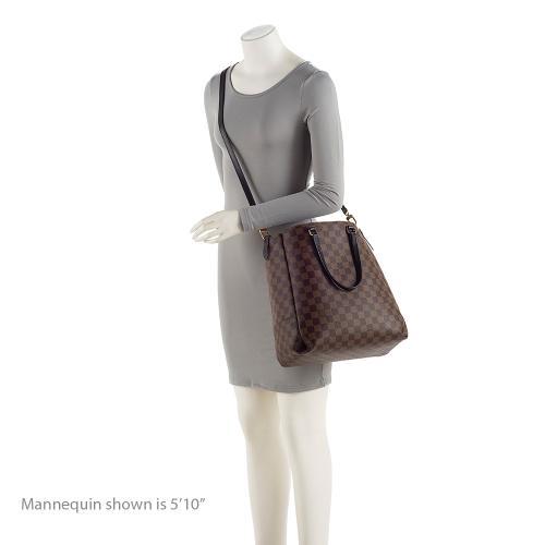 Louis Vuitton Damier Ebene Belmont MM Tote (SHF-V3N2n7)