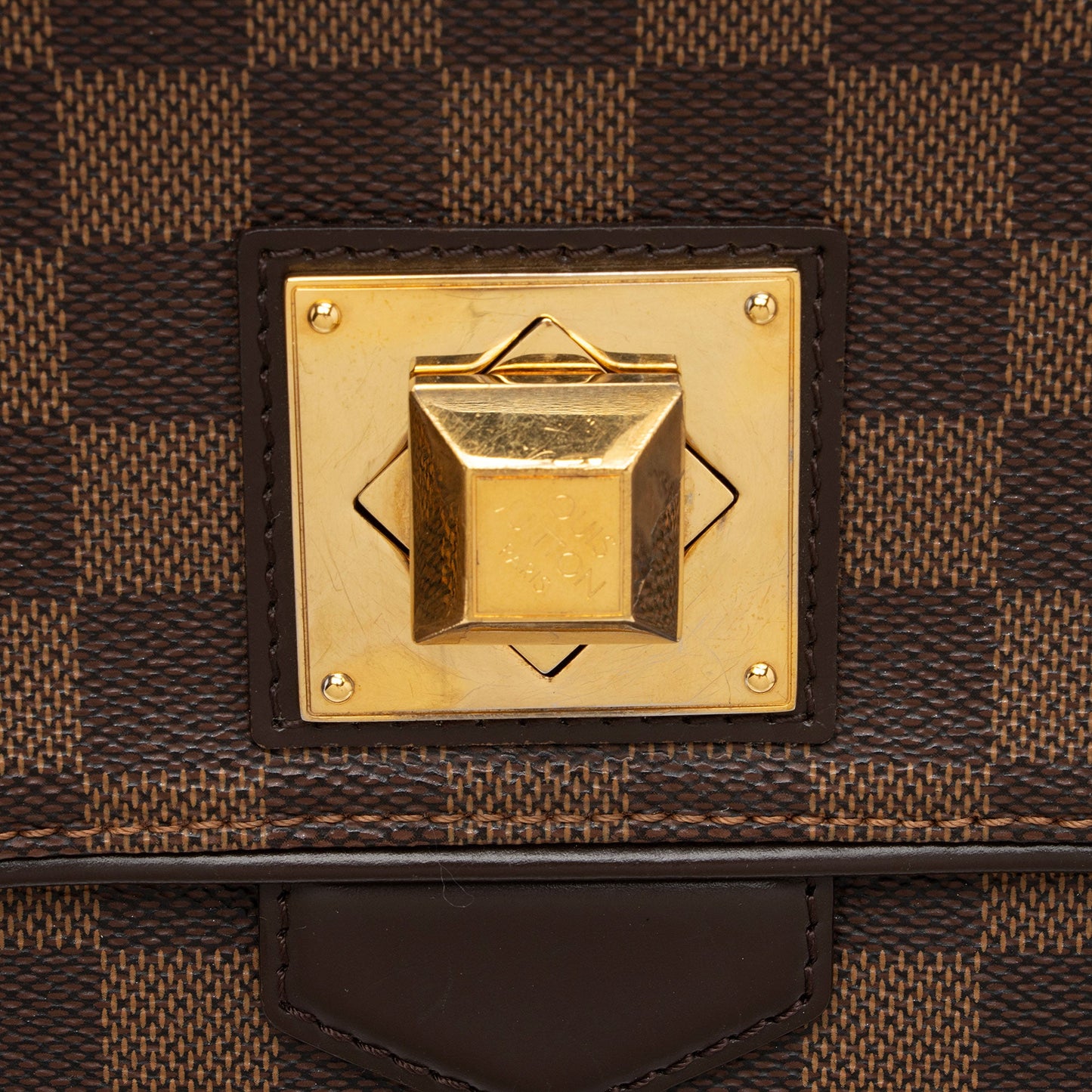 Louis Vuitton Damier Ebene Bergamo MM Satchel (SHF-PUez35)