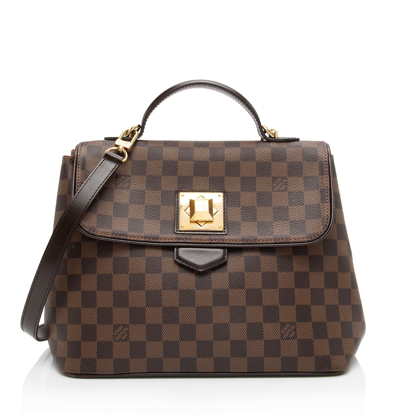 Louis Vuitton Damier Ebene Bergamo MM Satchel (SHF-PUez35)