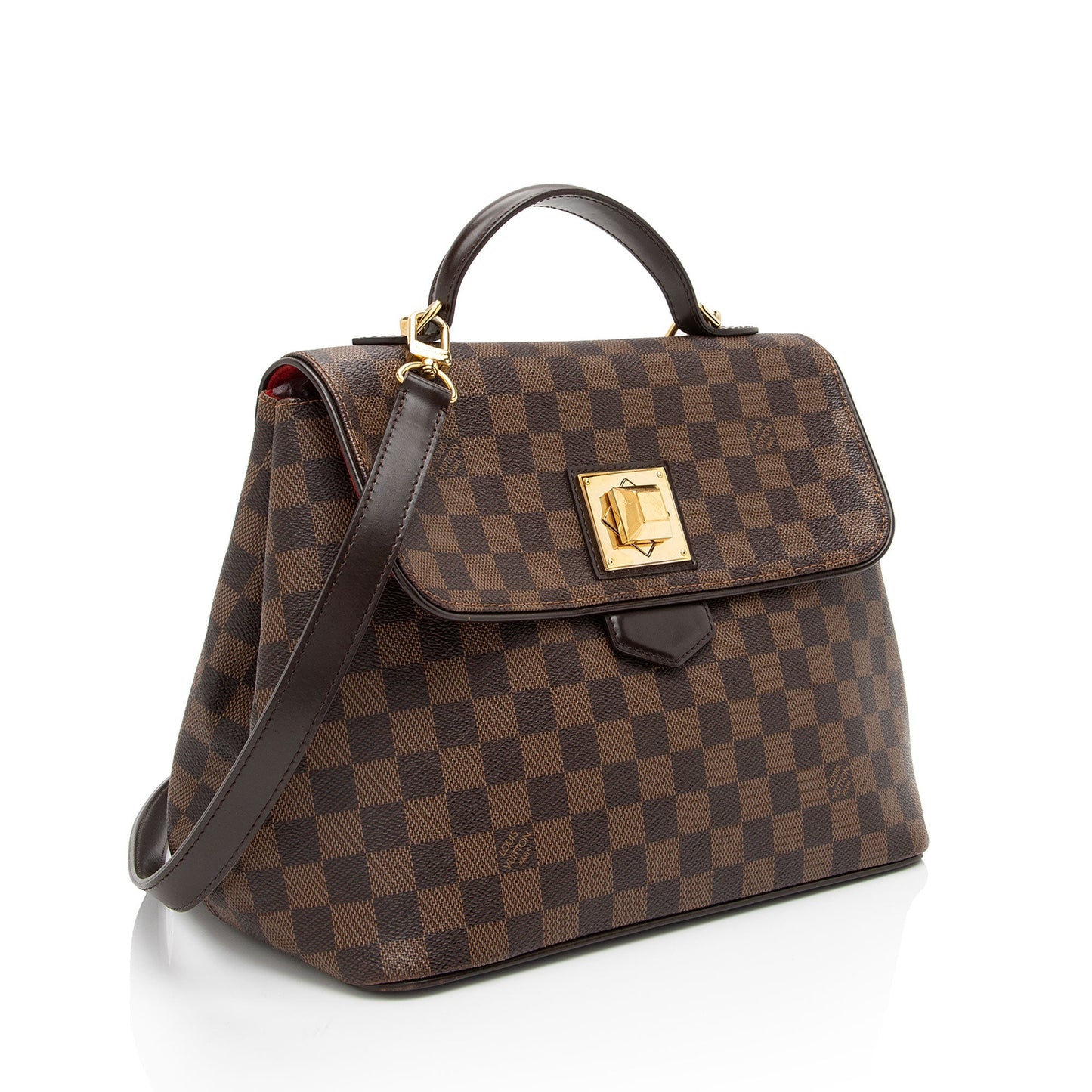 Louis Vuitton Damier Ebene Bergamo MM Satchel (SHF-PUez35)