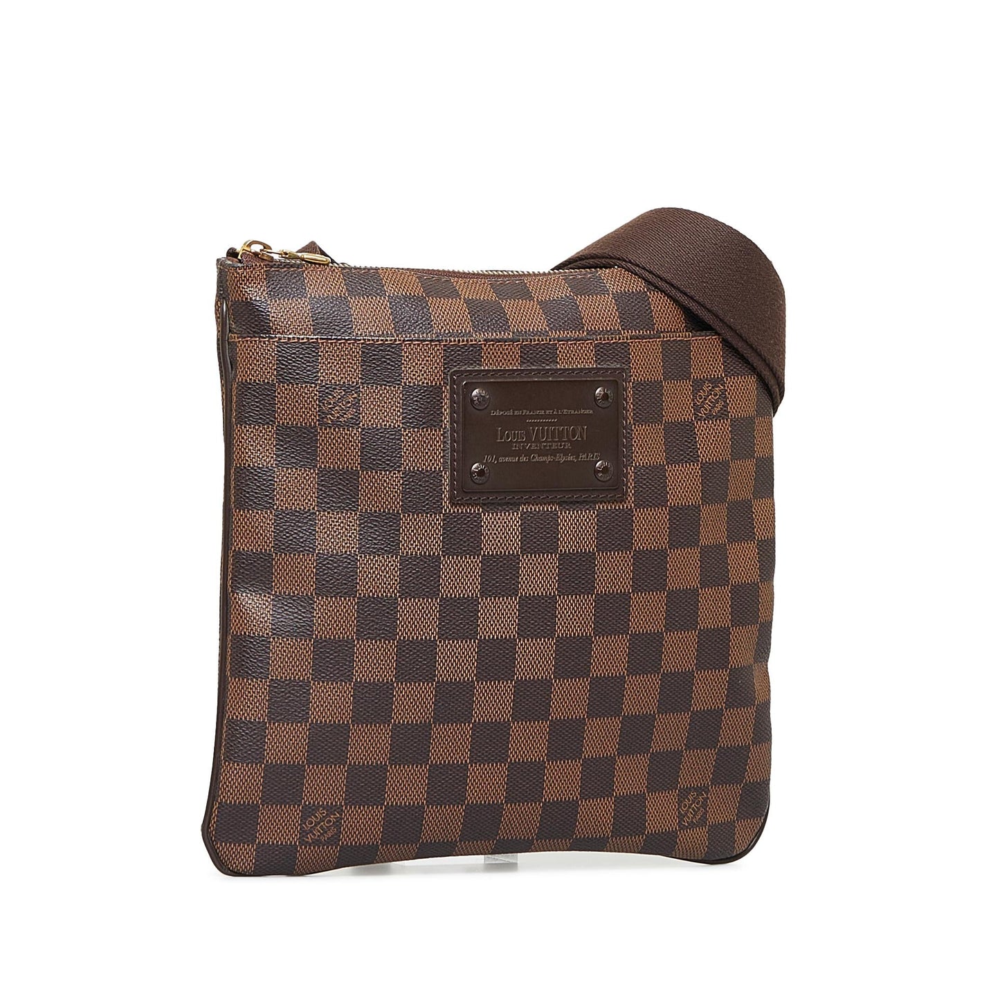 Louis Vuitton Damier Ebene Brooklyn Flat Pochette (SHG-ggyGpE)