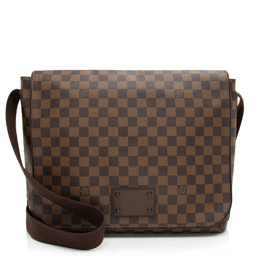 Louis Vuitton Damier Ebene Brooklyn GM Messenger (SHF-6cKaqu)