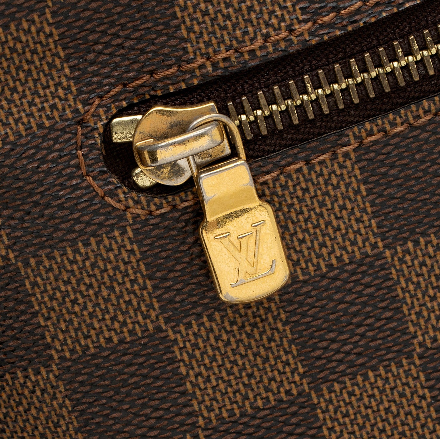Louis Vuitton Damier Ebene Brooklyn MM Messenger Bag (SHF-4EzJH2)