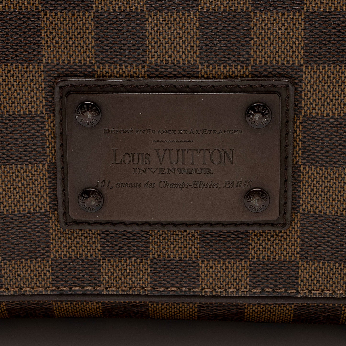 Louis Vuitton Damier Ebene Brooklyn MM Messenger Bag (SHF-4EzJH2)