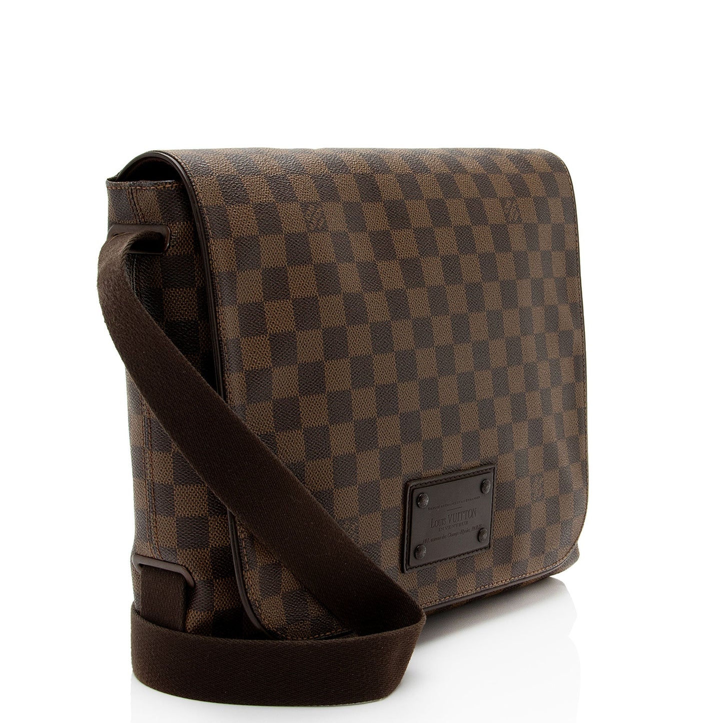Louis Vuitton Damier Ebene Brooklyn MM Messenger Bag (SHF-4EzJH2)