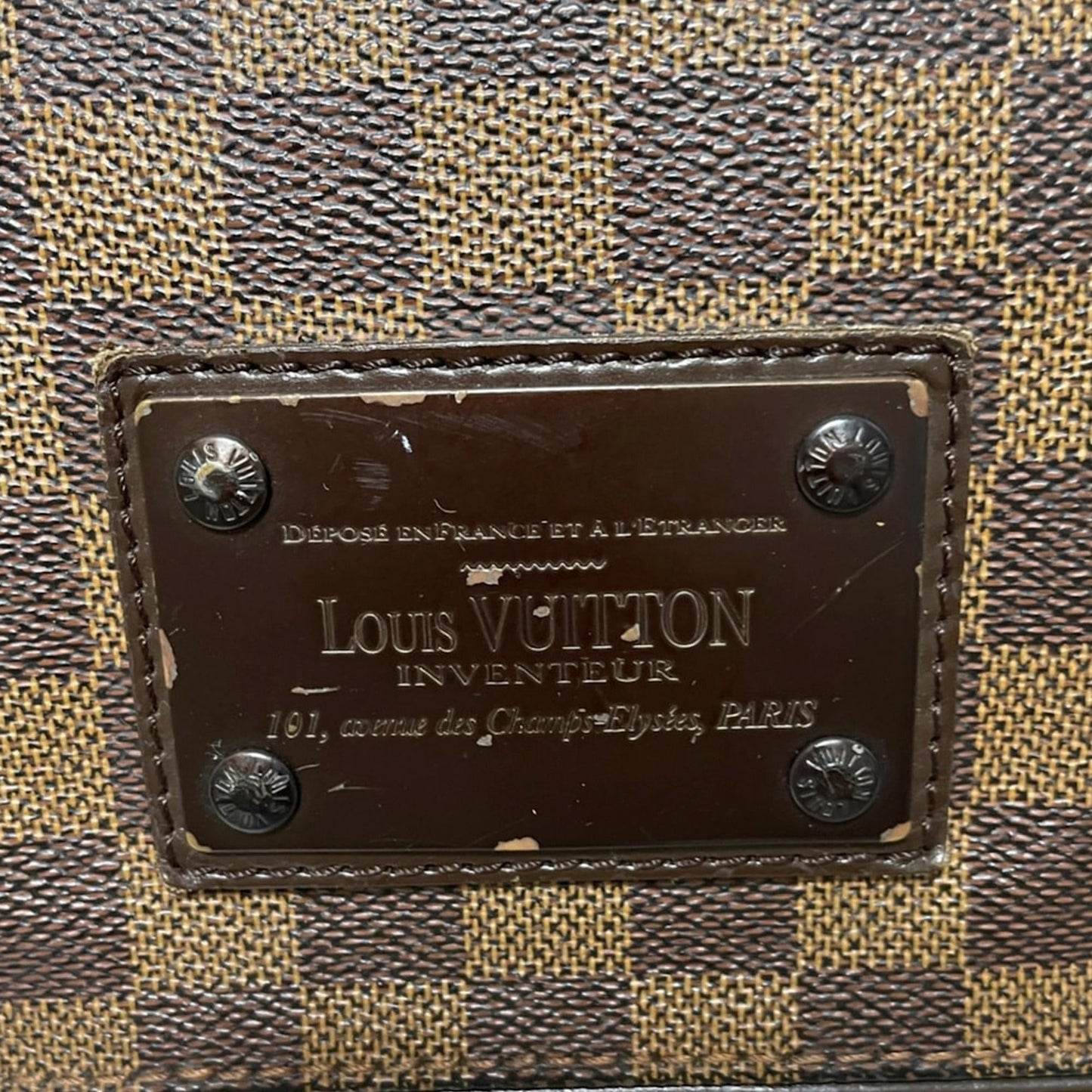 Louis Vuitton Damier Ebene Brooklyn MM (SHG-34329)
