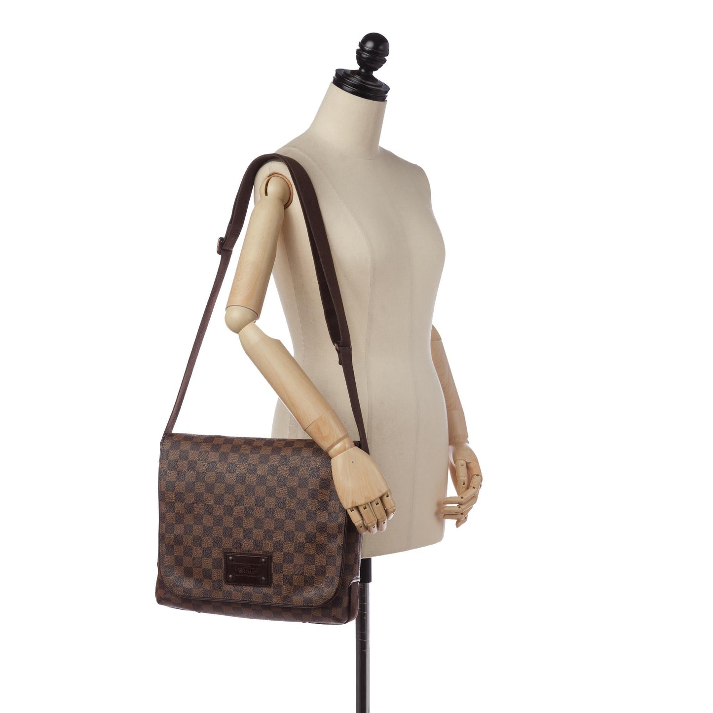 Louis Vuitton Damier Ebene Brooklyn MM (SHG-33194)