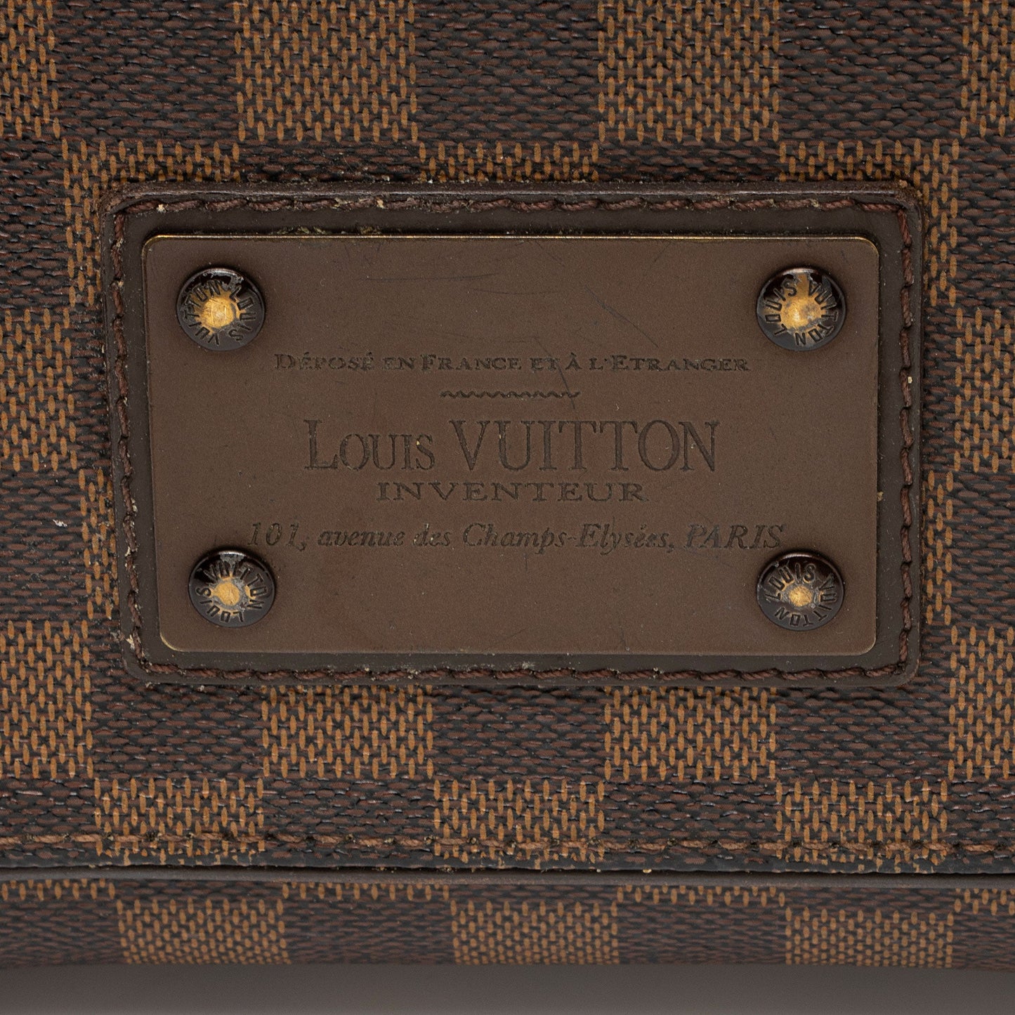 Louis Vuitton Damier Ebene Brooklyn PM Messenger (SHF-TV37Dw)