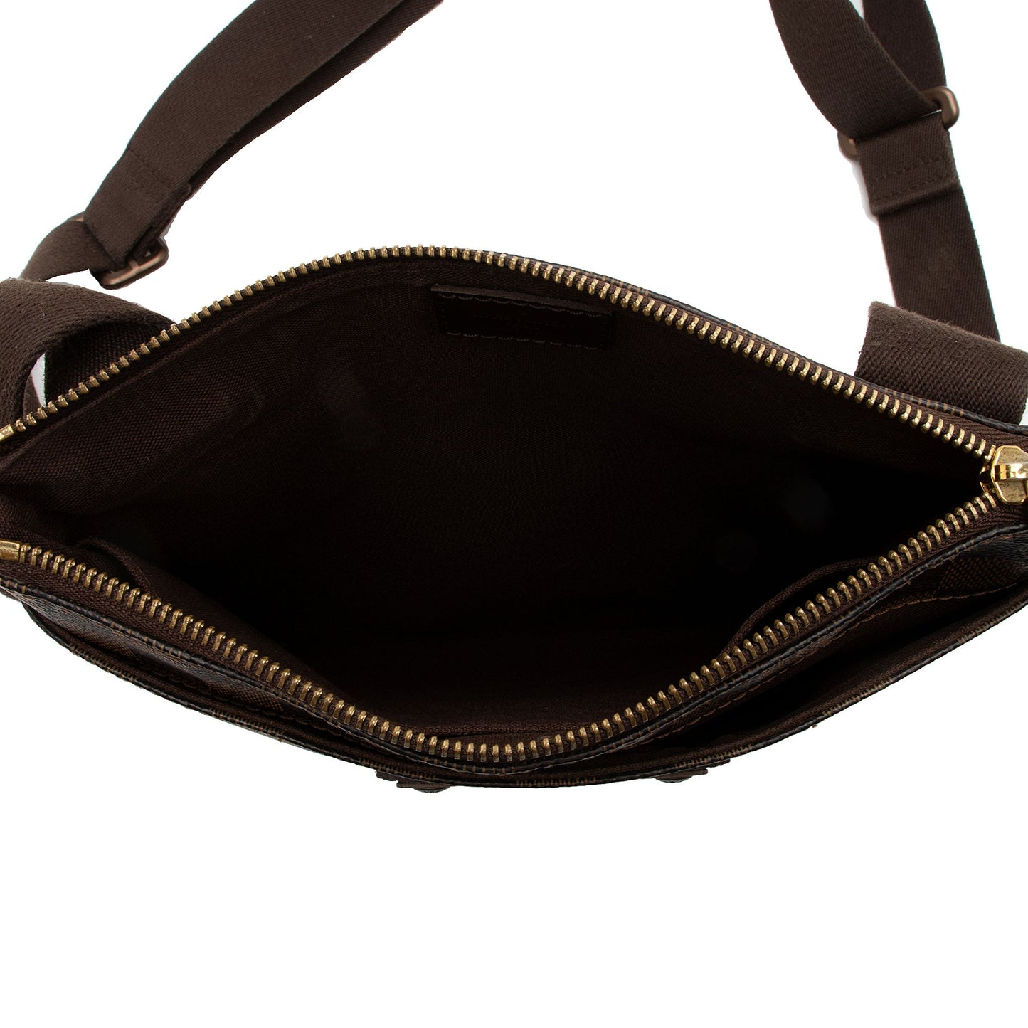 Louis Vuitton Damier Ebene Brooklyn Pochette Plate Flat Messenger (SHF-Gr10sB)