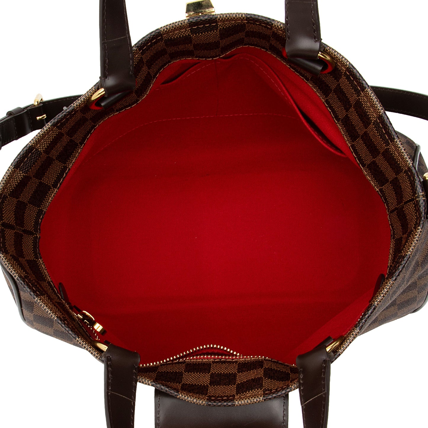 Louis Vuitton Damier Ebene Cabas Roseberry Satchel (SHF-A4MSXk)