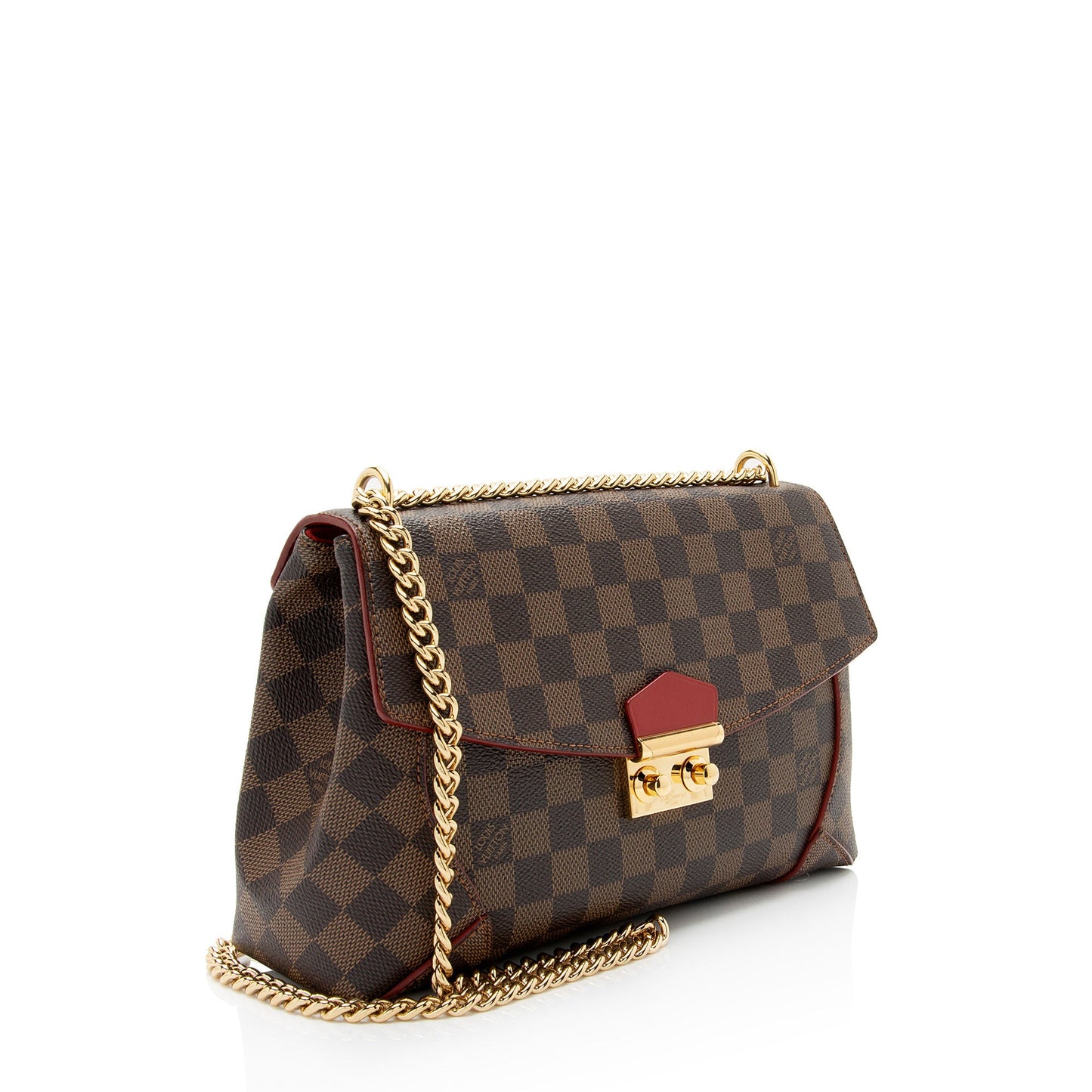 Louis Vuitton Damier Ebene Caissa Clutch (SHF-BgB2ym)