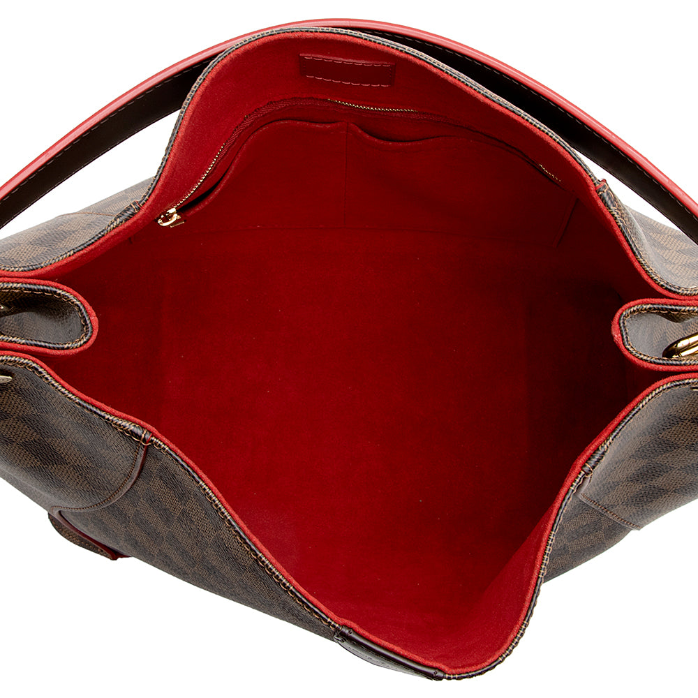 Louis Vuitton Damier Ebene Caissa Hobo (SHF-21369)
