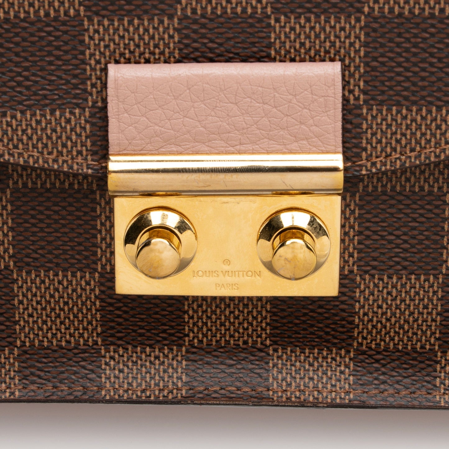 Louis Vuitton Damier Ebene Croisette Chain Wallet (SHF-jG6Izv)