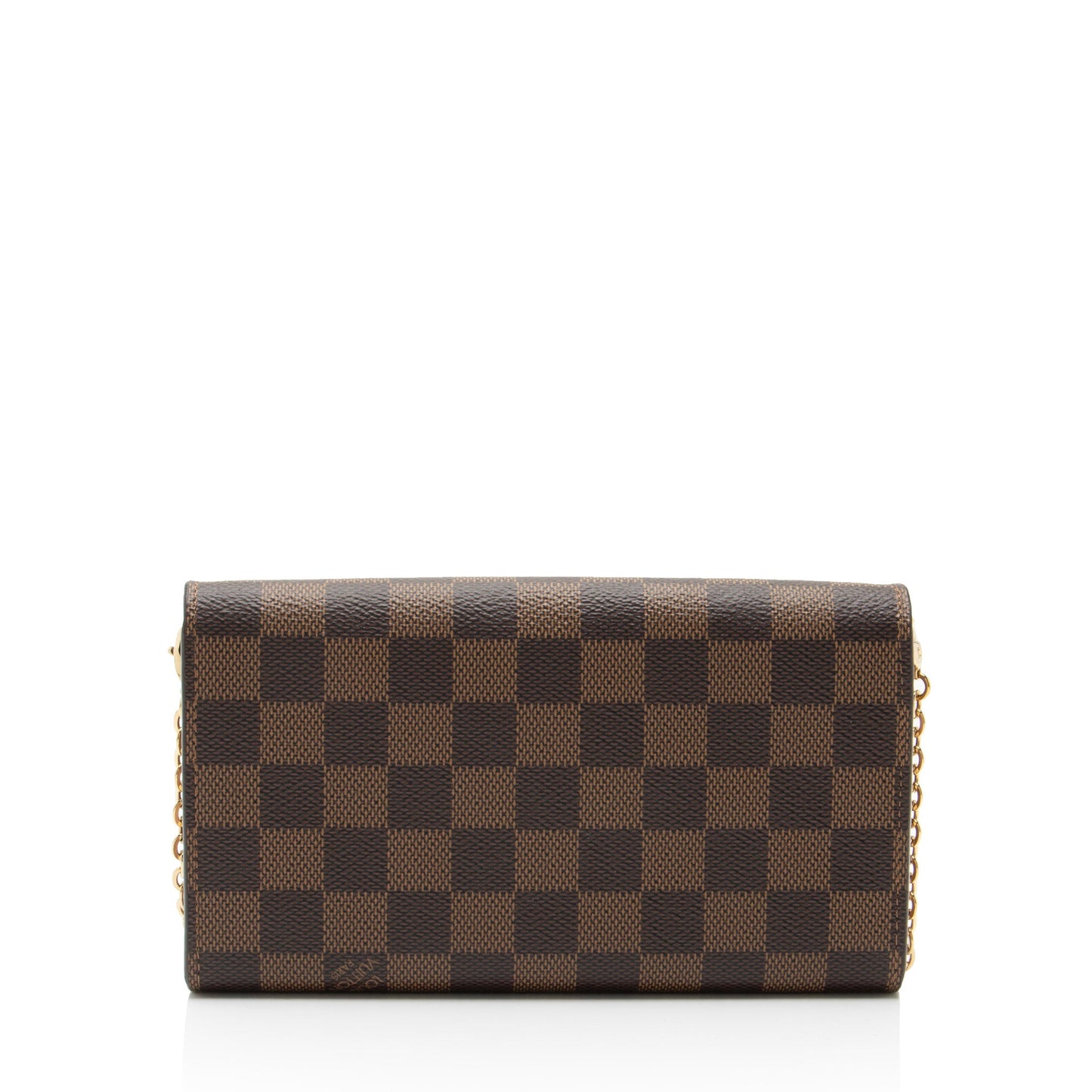 Louis Vuitton Damier Ebene Croisette Chain Wallet