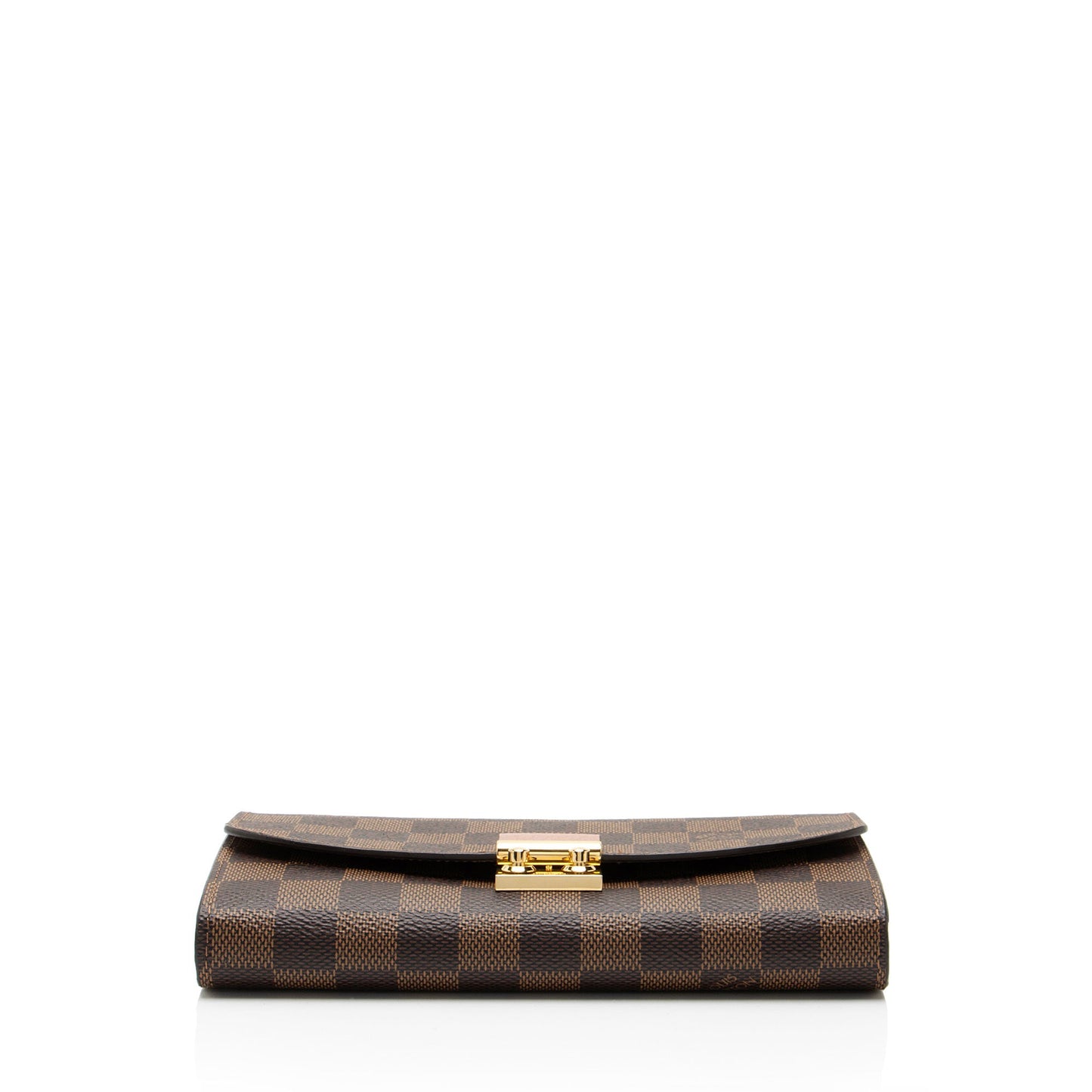 Louis Vuitton Damier Ebene Croisette Chain Wallet
