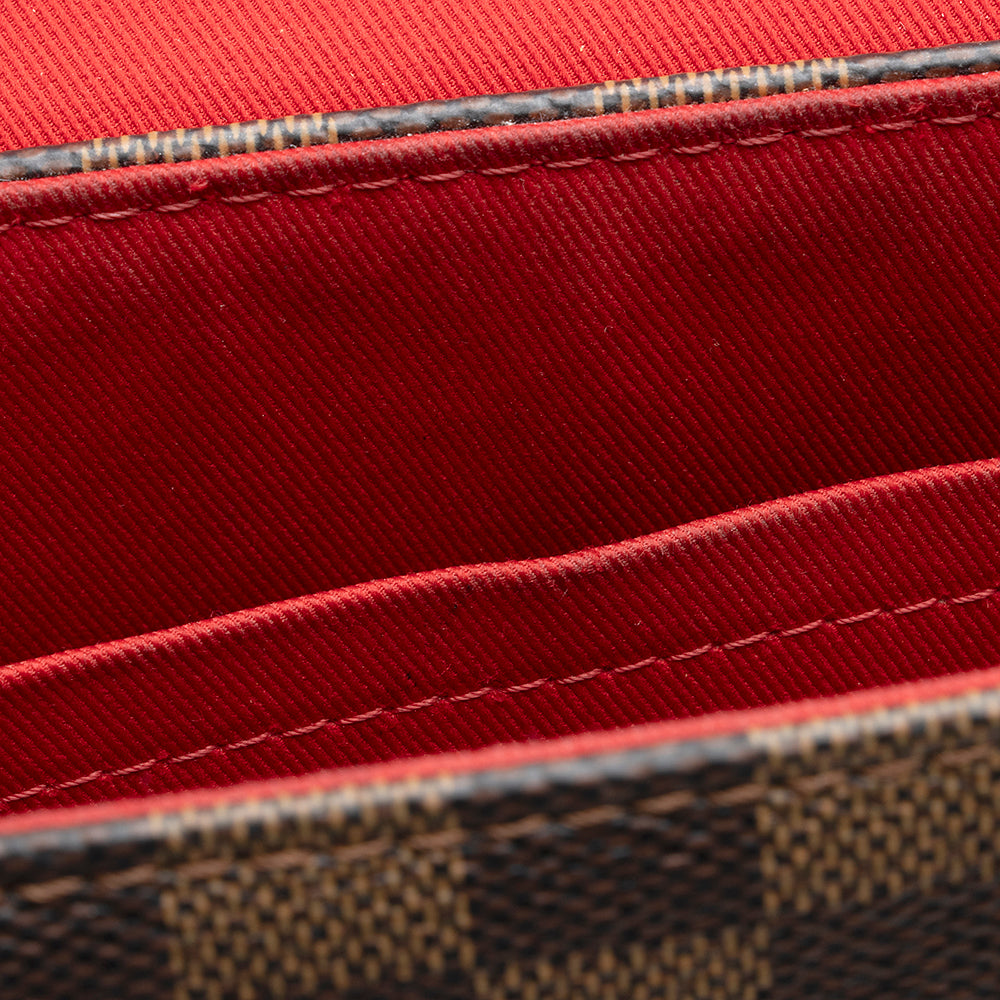 Louis Vuitton Damier Ebene Croisette Shoulder Bag -  (SHF-20575)