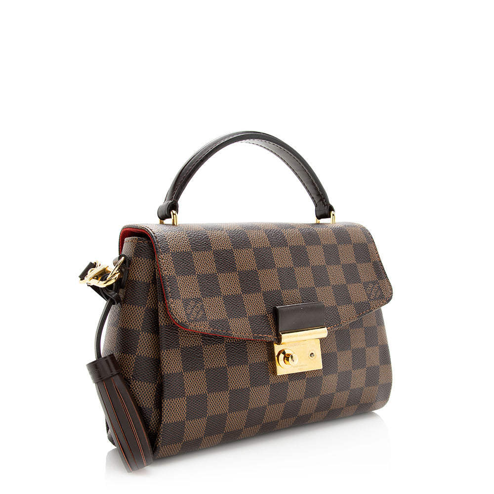 Louis Vuitton Damier Ebene Croisette Shoulder Bag -  (SHF-20575)