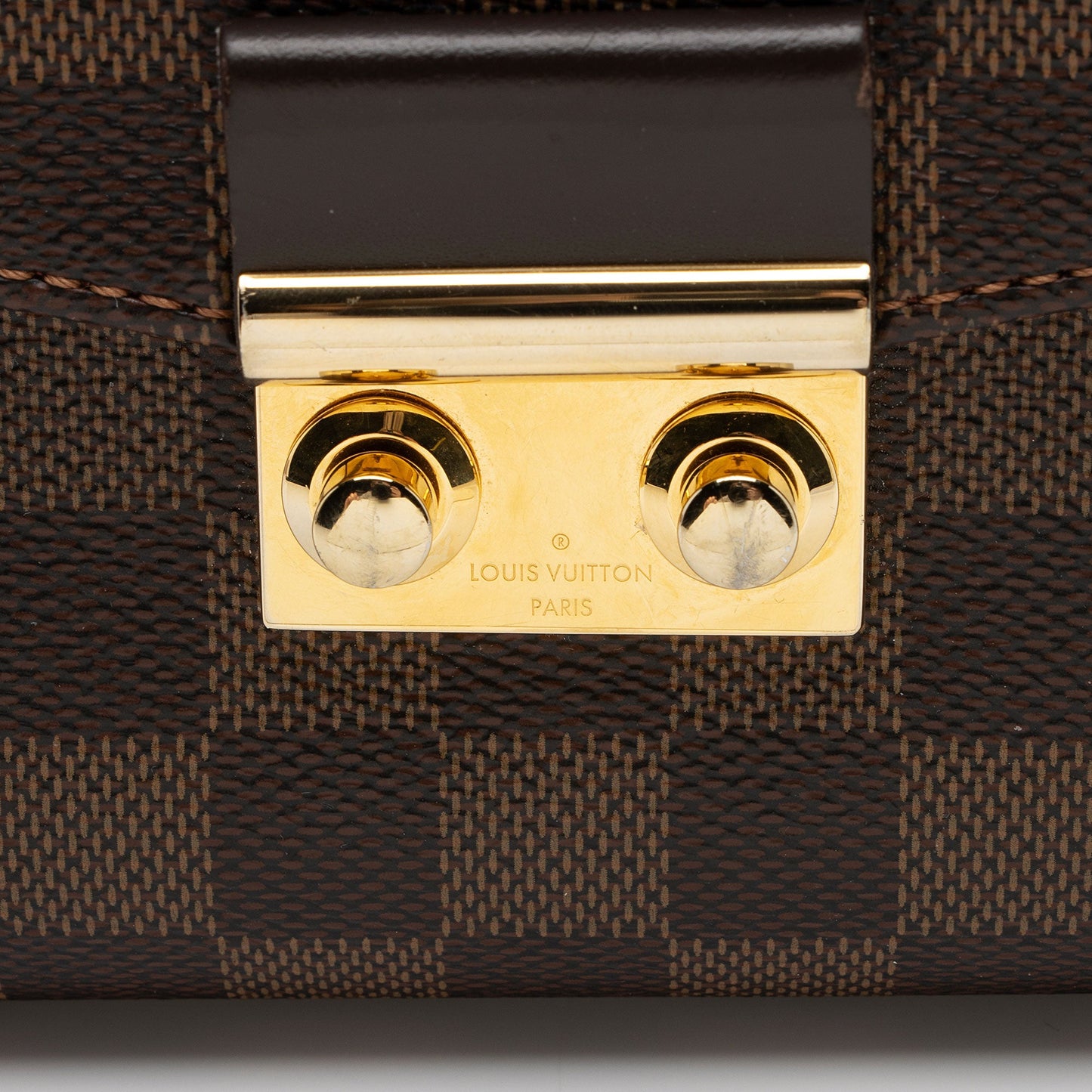 Louis Vuitton Damier Ebene Croisette Shoulder Bag (SHF-xi1Y4z)