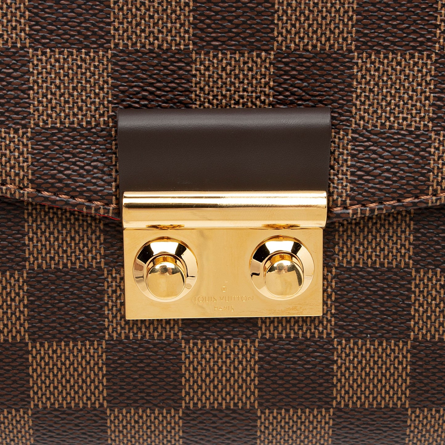 Louis Vuitton Damier Ebene Croisette Shoulder Bag (SHF-tEwbhg)