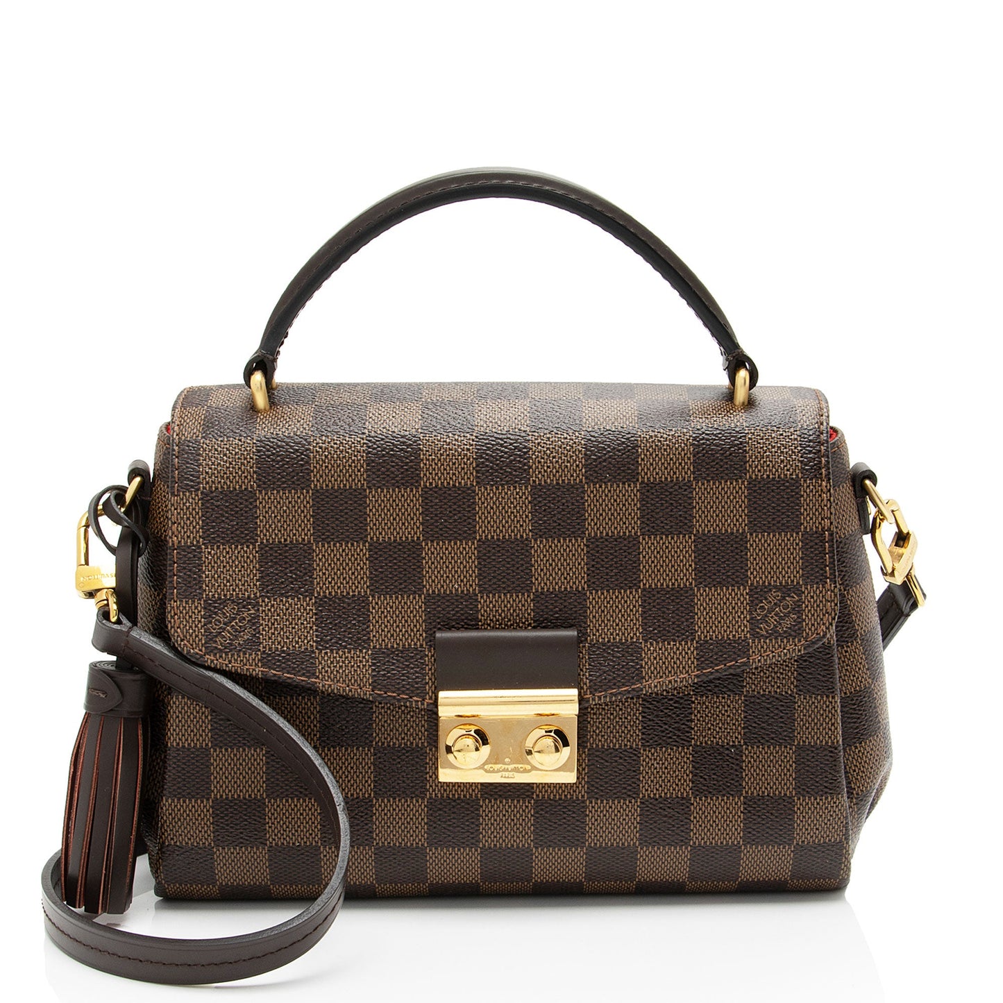 Louis Vuitton Damier Ebene Croisette Shoulder Bag (SHF-GLGbDW)