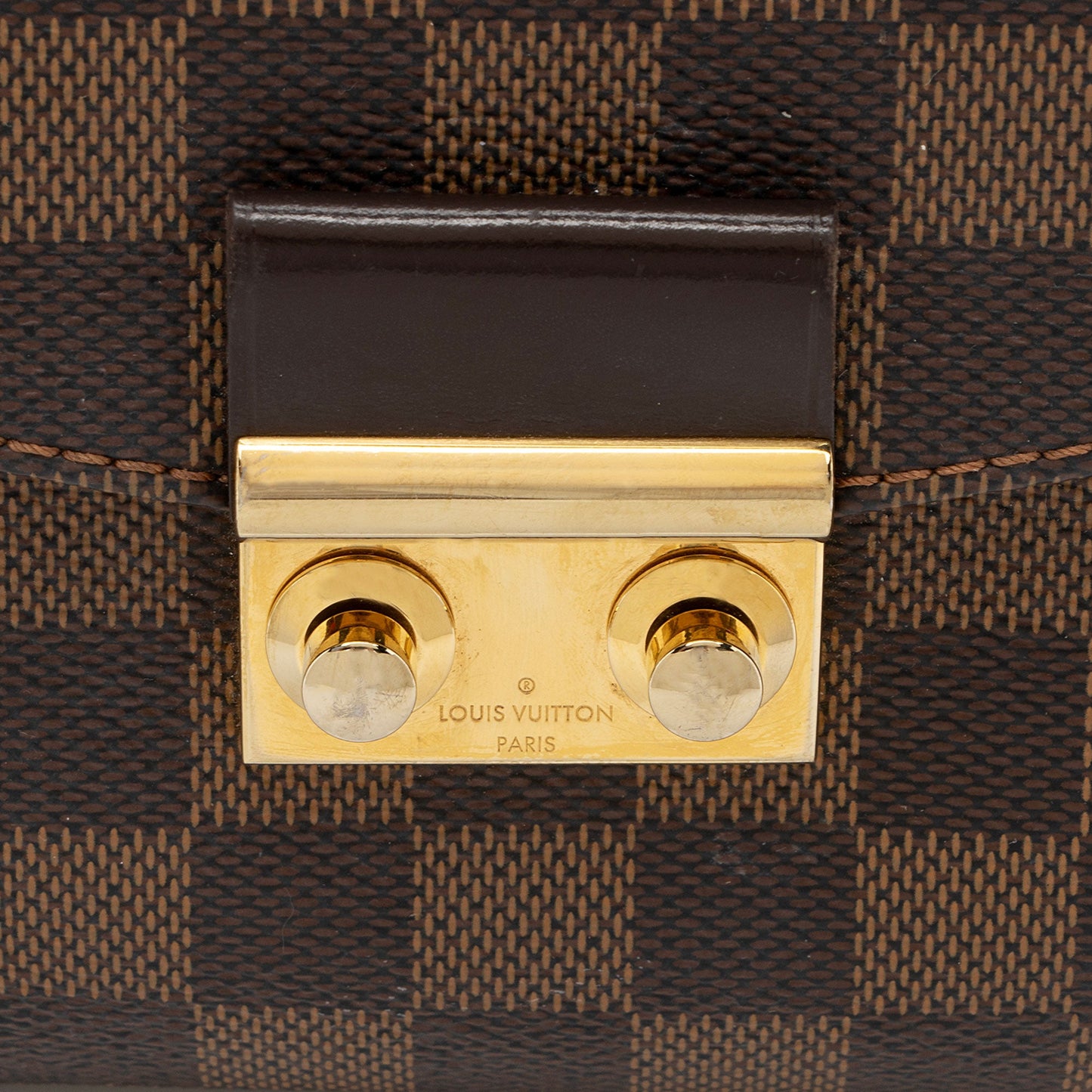 Louis Vuitton Damier Ebene Croisette Shoulder Bag (SHF-0uTvwU)