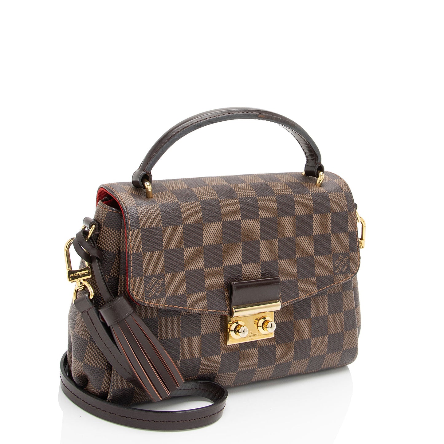 Louis Vuitton Damier Ebene Croisette Shoulder Bag (SHF-0uTvwU)