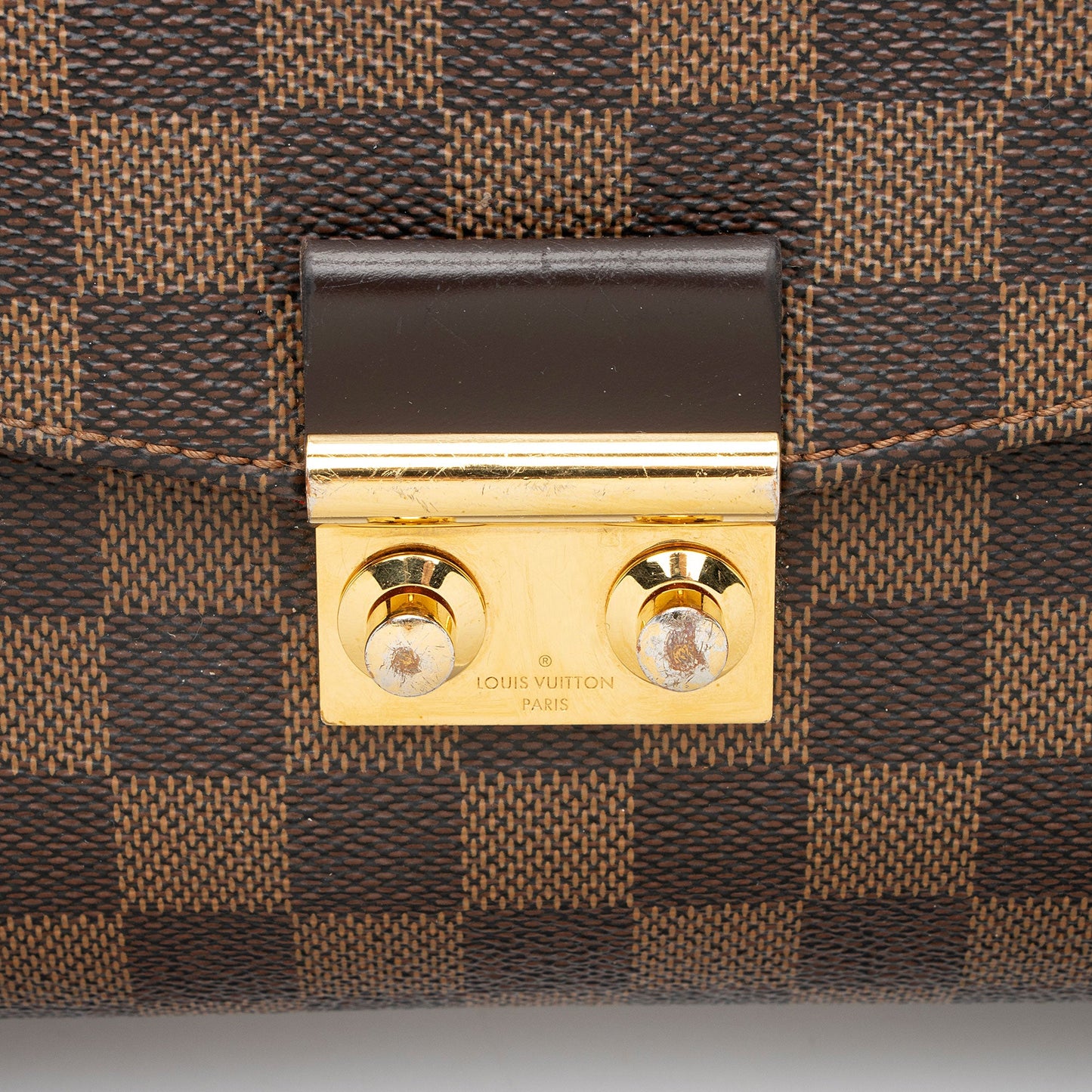 Louis Vuitton Damier Ebene Croisette Shoulder Bag (SHF-ZA5G09)