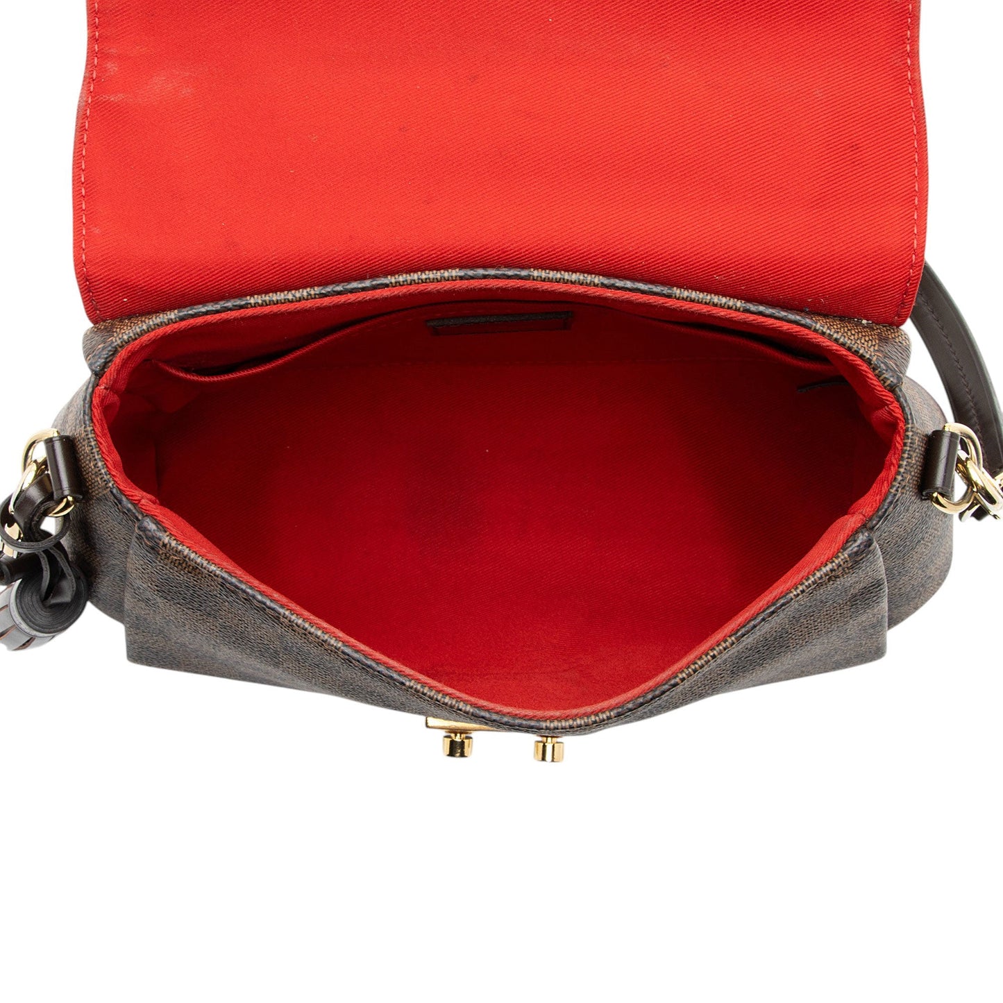 Louis Vuitton Damier Ebene Croisette Shoulder Bag (SHF-ZA5G09)