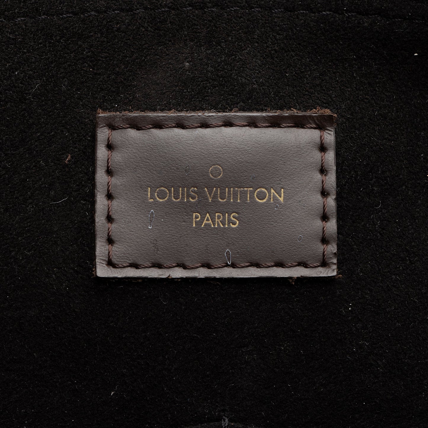 Louis Vuitton Damier Ebene Cuir Taurillon Normandy Satchel (SHF-23318)