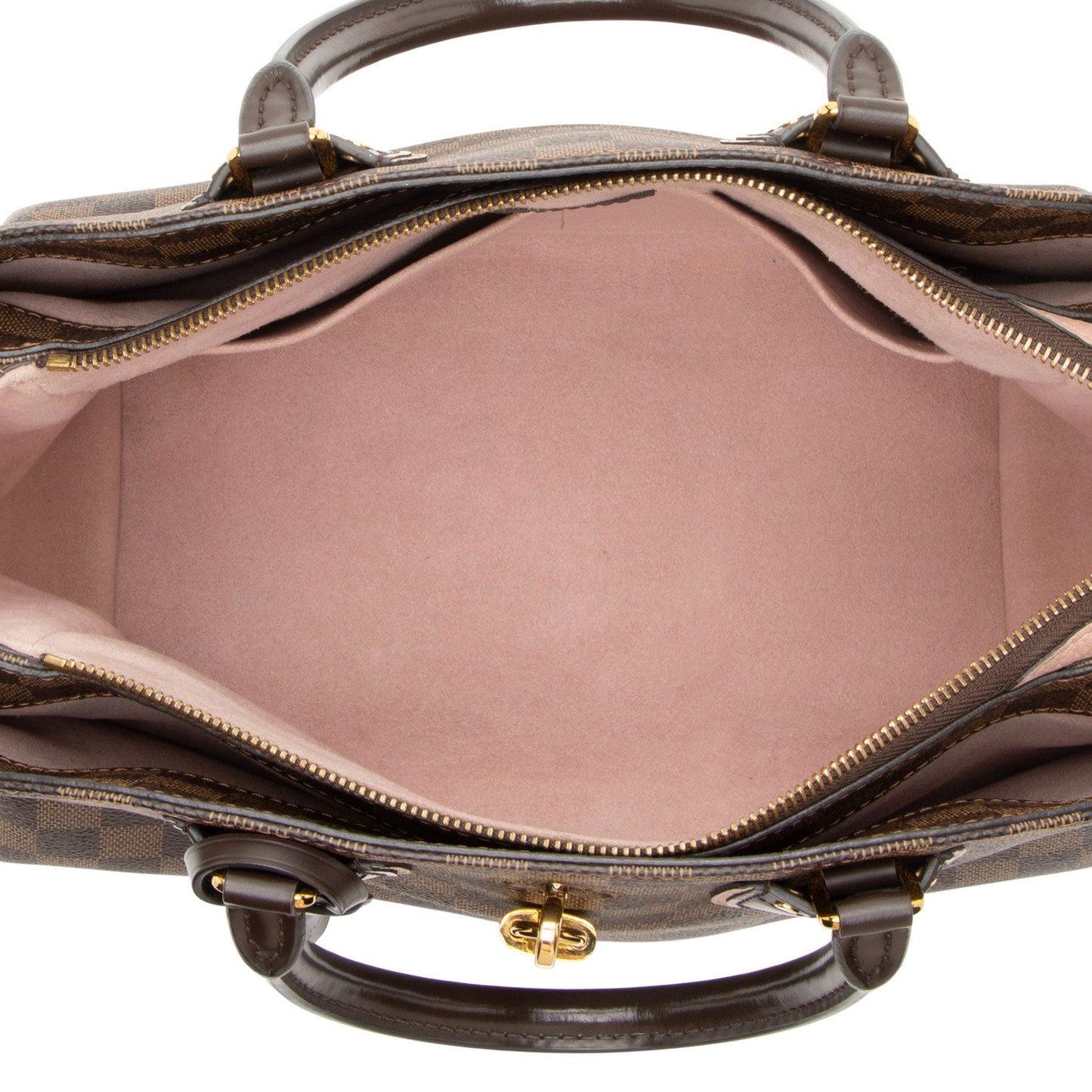 Louis Vuitton Damier Ebene Cuir Taurillon Normandy Satchel