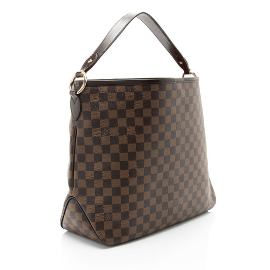 Louis Vuitton Damier Ebene Delightful MM Shoulder Bag (SHF-p9B0GM)