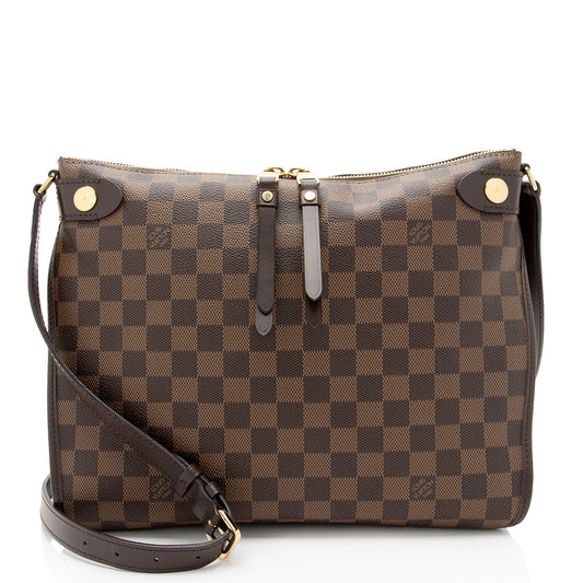 Louis Vuitton Damier Ebene Duomo Shoulder Bag (SHF-t8lsLX)