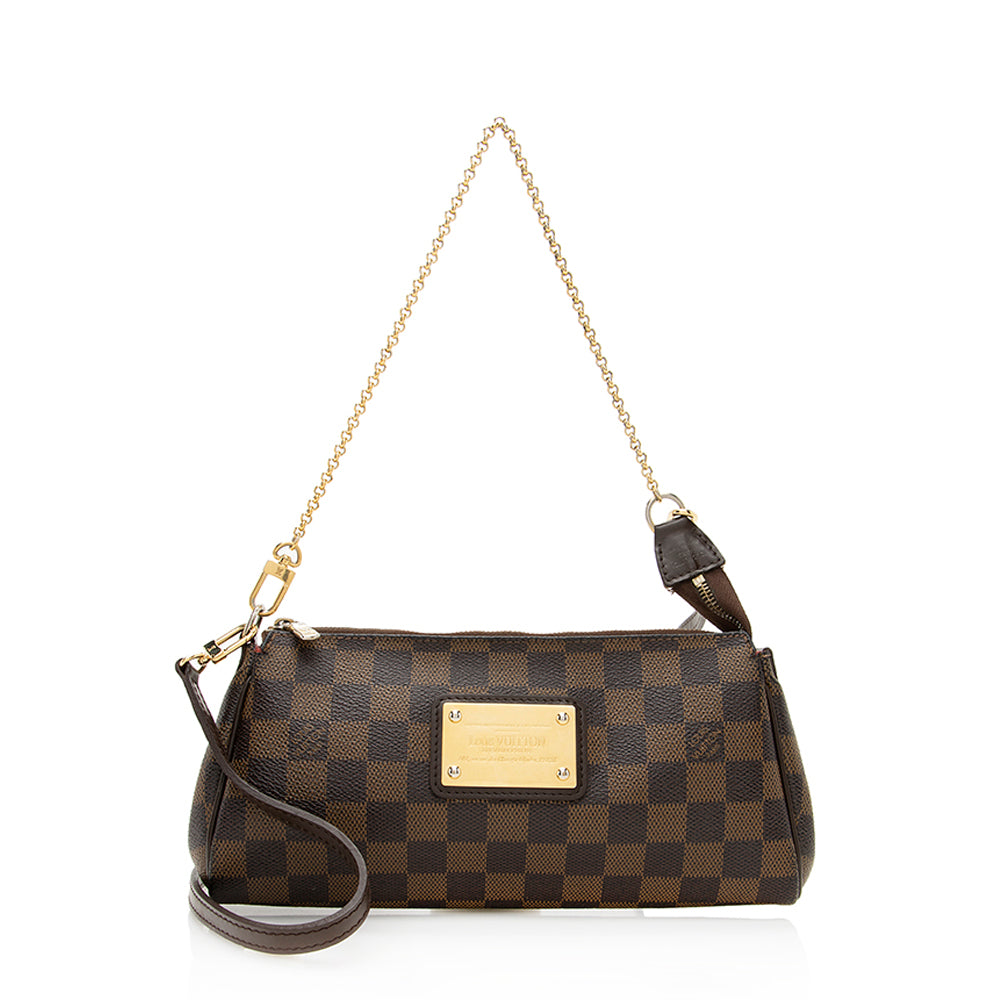 Louis Vuitton Damier Ebene Eva Clutch -  (SHF-19465)