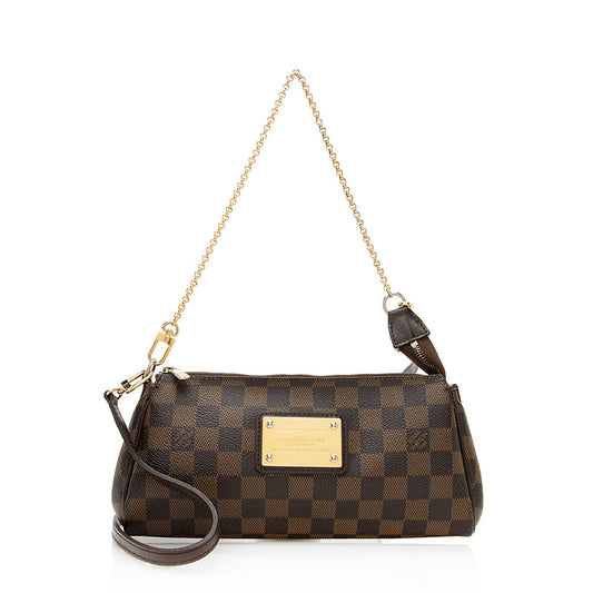 Louis Vuitton Damier Ebene Eva Clutch -  (SHF-19465)
