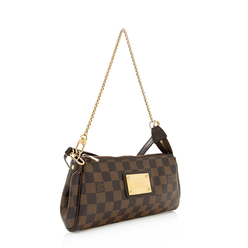 Louis Vuitton Damier Ebene Eva Clutch -  (SHF-19465)