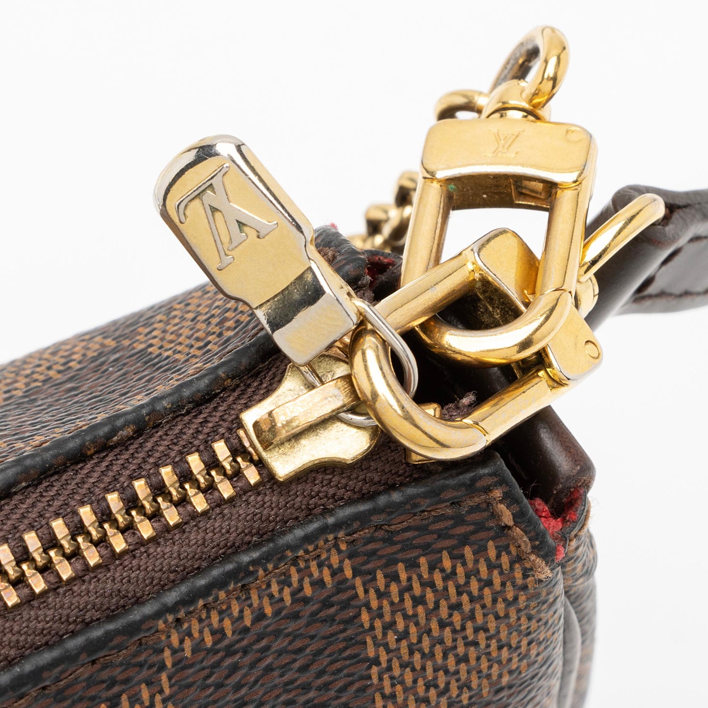 Louis Vuitton Damier Ebene Eva Clutch -  (SHF-jspFTu)