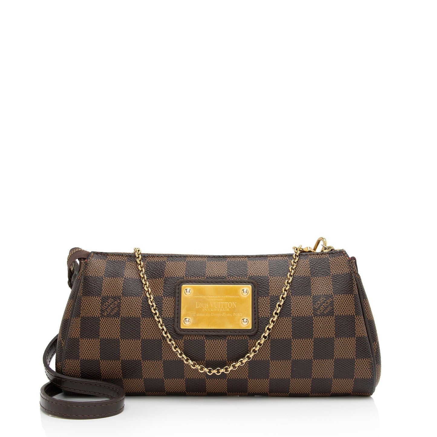 Louis Vuitton Damier Ebene Eva Clutch -  (SHF-jspFTu)