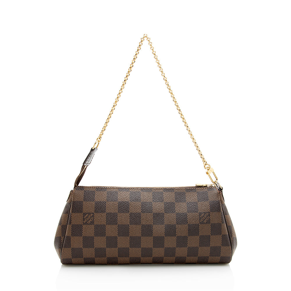 Louis Vuitton Damier Ebene Eva Clutch (SHF-19364)