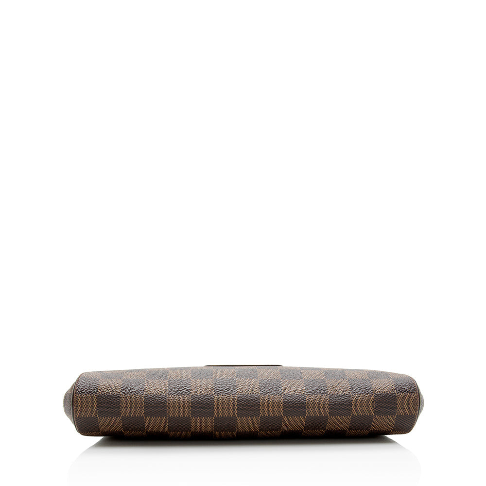 Louis Vuitton Damier Ebene Eva Clutch (SHF-19364)