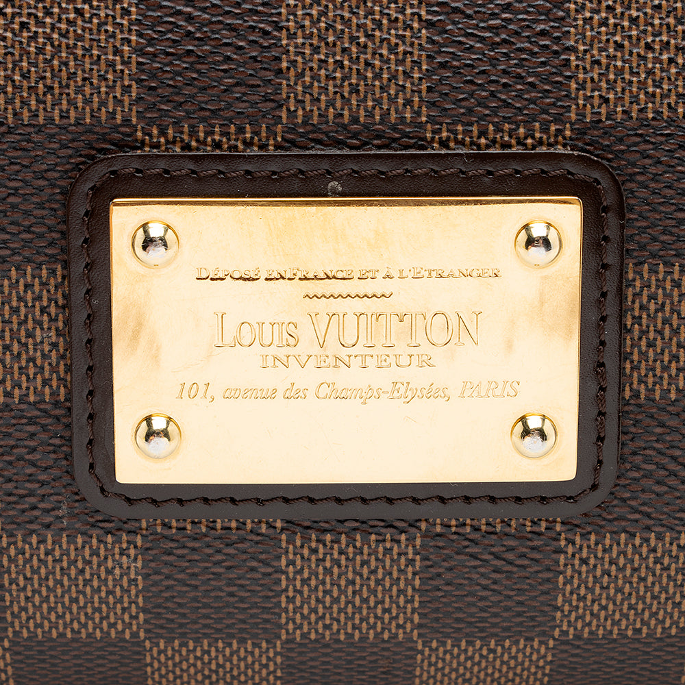 Louis Vuitton Damier Ebene Eva Clutch (SHF-19364)