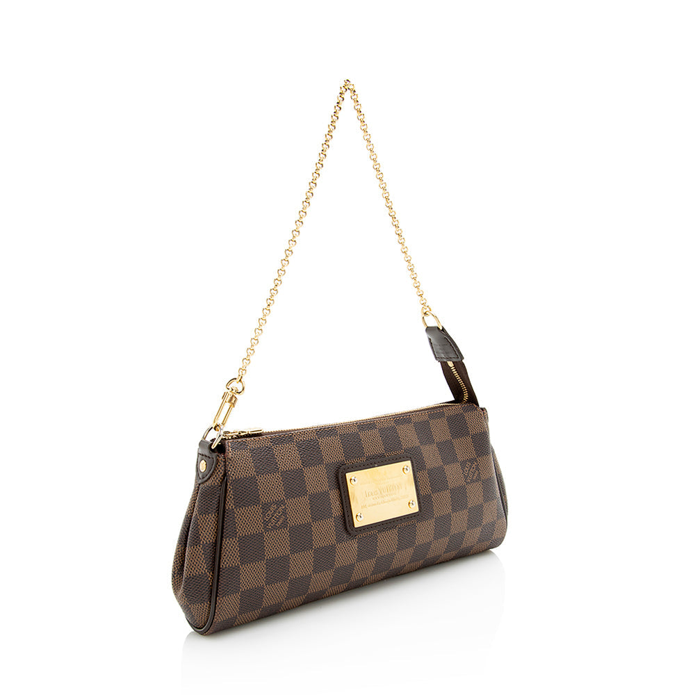 Louis Vuitton Damier Ebene Eva Clutch (SHF-19364)