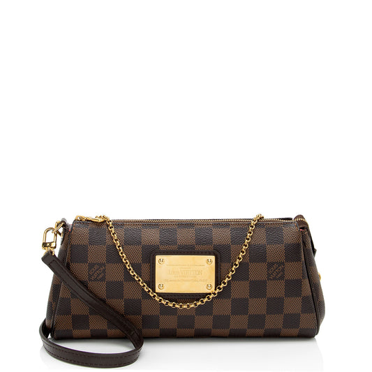 Louis Vuitton Damier Ebene Eva Clutch (SHF-qSPZyJ)