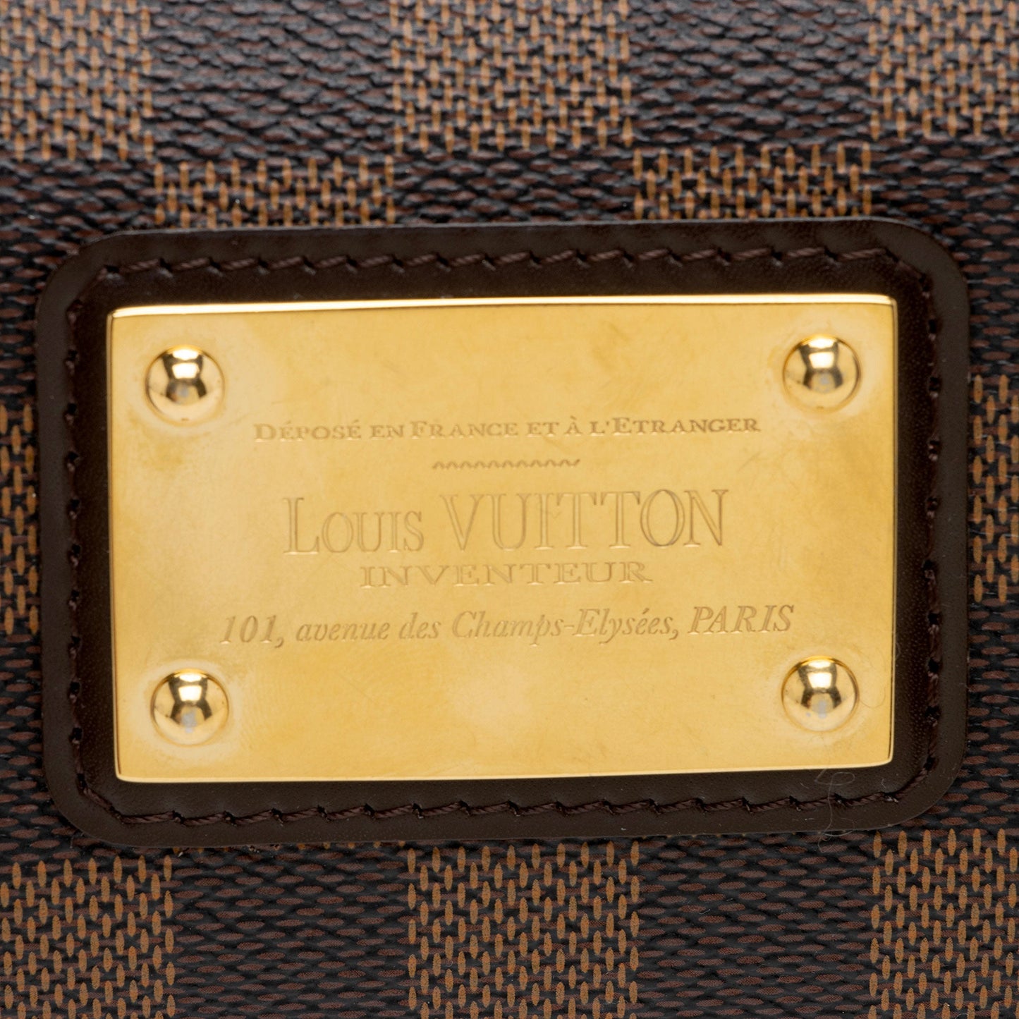 Louis Vuitton Damier Ebene Eva Clutch (SHF-qSPZyJ)